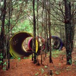 Three Circles, Forest Interventions, 2012. Inkjet print on luster photographic paper, 140x110 cm. Ed. 5+2 AP