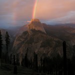 Half Dome and Rainbow, 2002. Archival inkjet print, 20 x 18 cm. Edition of 10