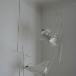Parachute, 2010. Wood, PVC, vinyl and enamel, variable dimensions. Gallery Paz y comedias, Valencia