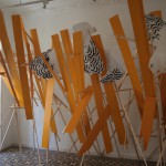 Parachute, 2010. Wood, PVC, vinyl and enamel, variable dimensions. Gallery Paz y comedias, Valencia.