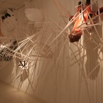 Parachute, 2010. Wood, PVC, vinyl and enamel, variable dimensions. Gallery Paz y comedias, Valencia.