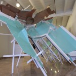 The Triumph of the Time and Disillusion, 2012. Aluminum, vinyl, PVC, plexiglass and wood, variable dimensions.