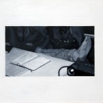 Contengo multitudes, 2011. Oil on paper and digital print, 48,3 x 59,8 cm.
