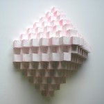 Pyramid, 2009. Gesso on wood, 63 x 63 x 30 cm.