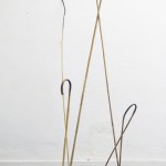 Cane nº9, 2014. False bamboo and painted copper, 97 x 28 x 28 cm. 11 meters in length.