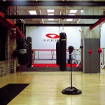 Boxing training center Manhattan, New York, 2001-2004. Silicone color photograph on methacrylate, 32 x 26 cm