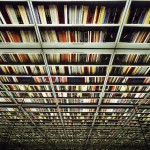 Never-ending wall of books, 2006. Lambda D-prints in light boxes and mirrors, 160 x 130 x 95 cm