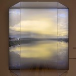 Daugavpils/Dvinsk/Dyneburg/Borisoglebsk, [River], 2013. Lambda Duratrans Print in plexiglas gabinet covered with control view film, 105 x 125 x 40 cm.
