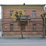 Daugavpils/Dvinsk/Dyneburg/Borisoglebsk, [Townhouse], 2013. Lambda Duratrans Print in plexiglas gabinet covered with control view film, 40 x 42 x 25 cm.