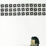 S/T, 2003. Digital print, acrylic on paper Fabriano, 100 x 50 cm.