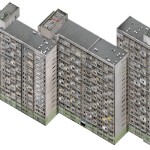 Nicolas Grospierre, Axonometric Housing Estate. Manhattan, 2007. Lambda D print. 131 x 97 cm