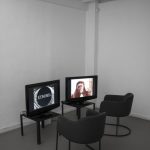 Iconomia, Multichannel Video Installation (2 projections, 2 monitors). (installation view).