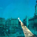 Iván Candeo, Puerta Del Sol Madrid 2019, Audible postcard with colour filter, 16.5 x 22cm