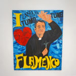 RAFAEL AGREDANO. I love flamenco, 1991. Mixed on canvas, 100 x 81 cm