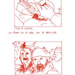 La muerte de Muamar el Gadafi, 2019 Drawings, ink and graphite on sketchbook 14.8 cm x 19.5 cm (Storyboards) (Detail)