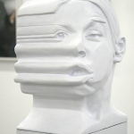 Glass on Body (Ana Mendieta). Girar el Cuerpo Series, 2011 Sculpture cast in resin 27 cm x 20 cm x 17 cm.