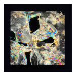 Anisotropía. Nebula, 2018, Polarizing filter, acrylic, PET, light panel, 30x30 cm