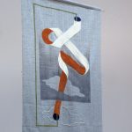 Envoltorios I, 2018. Acrylic and needle punch felt on wool, 135x88 cm