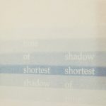 Contact. The shortest shadow, 2016. Cyanotype, 35 x 27.5 cm. detail