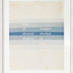 Contact. The shortest shadow, 2016. Cyanotype, 35 x 27.5 cm