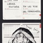 Iván Candeo. La liebre asustada, 2021. Ink on diary paper, 34 x 23.5 cm.