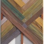 Sierra Nevada VI, 2022. Natural dyes, teak wood frame. 67 x 47 cm.