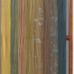 Sierra Nevada VIII, 2022. Natural dyes, teak wood frame. 67 x 47 cm.