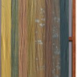Sierra Nevada VIII, 2022. Natural dyes, teak wood frame. 67 x 47 cm.