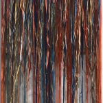 Sierra Nevada VII, 2022. Natural dyes, teak wood frame. 67 x 47 cm.