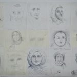 AFAPREDESA. Retratos de desaparecidos saharauis. 2010. Graphite on paper. 21 x 29 cm ea.