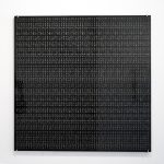 S/T, 2023. Engraving on granite, 80 x 80 x 2 cm