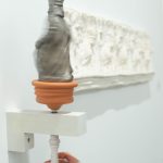 Hierro o rey (detail), 2024. Iron and ceramics