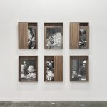 Domestic Matters, 2024. Ditone printing on paper, beveled glass and marquetry