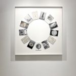 Cuerpos Celestes (Revolución), 2024. Ira Lombardía. Photographic collage. Archival pigment print on cotton paper. 100x100cm (103x103cm framed)