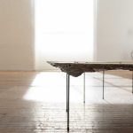 Es un cuerpo, 2022. Mercedes Pimiento. Cement, steel and plant debris. 45x300x375cm